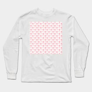 cute baby ballerina pattern pink Long Sleeve T-Shirt